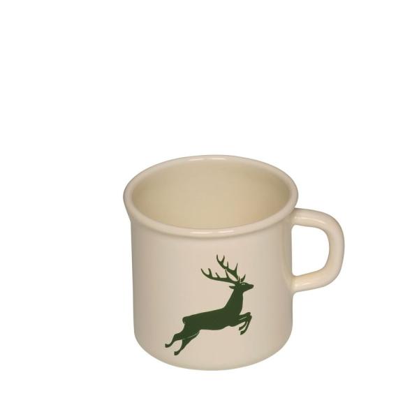 Riess Topf mit Bördel / Becher , Country Hirsch grün